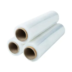 Fabrieksprijs Groothandel Hoge Scheursterkte Gietverpakking Zacht Lldpe Krimpfolie Plastic Folie Jumbo Roll Stretch Pallet Folie