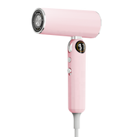 Weshcan 1600W Sèche-cheveux électrique à grande vitesse Design pliable compact Buse magnétique à affichage numérique 500M Ions négatifs Utilisation dans les hôtels