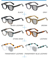 Nouvelles lunettes intelligentes à changement de couleur avec des verres carrés à monture large et élégante, ultra-légères, lunettes photochromiques pour presbytie