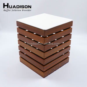 Exhibidores Rectangulares de Madera para Buffet, Suministros para Restaurantes y Hoteles Huadison, Elevadores para Exhibición de Pasteles y Postres en Banquetes y Cafeterías - Product Image 2