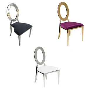 Chaise de salle <span class=keywords><strong>à</strong></span> manger d'hôtel en métal, mobilier de restaurant d'hôtel moderne de luxe, événement - Product Image 3