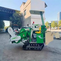 Moissonneuse-batteuse compacte 25 CV diesel à démarrage électrique pour riz/blé, modèle Miracle pour usage domestique