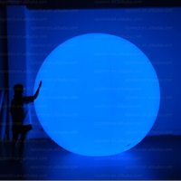 Grand ballon gonflable de 3m avec lumière LED Géant gonflable Changement de couleur RVB Lumière Ballon Décoration d'événement