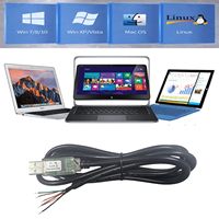 CABLE FTDI USB-RS232-WE-1800-BT-5.0, USB a RS232 SERIAL, 1.8M, EXTREMOS DE CABLE
