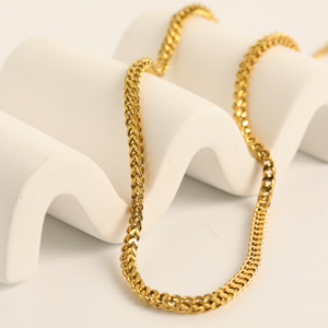 2 Years <strong>Guarantee</strong> Real Solid Unisex Cuban <strong>Chain</strong> 3/4/5mm Gold Smooth 5A Zircon 18k Gold Filled Cuban <strong>Chains</strong> - Product Image 5