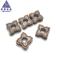 Outils de découpe CNC SNMG120408-R3 1234 en carbure de tungstène YBC251 revêtu, dureté 91,5 HRA, plaquettes de tournage OEM pour chantier naval pneumatique