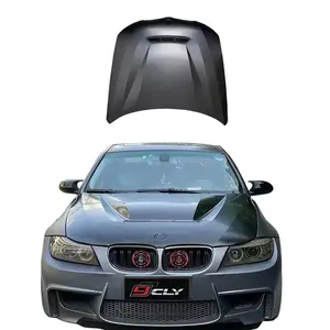 CLY Auto Part car bumper Carbon Fiber Engine Hood Bonnet Cover For BMW 3 Series E90 LCI Car bumper with Perfect Installation