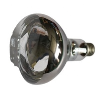 Lampe chauffante infrarouge pour cochon d'élevage Lampes chauffantes infrarouges Porcelet R125 Ampoule chaude transparente Lumière de porc
