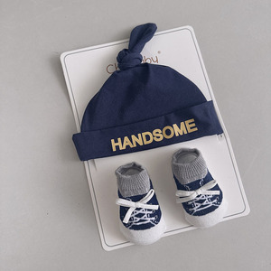 Sombrero de bebé de primavera y otoño, calcetines, gorro de dibujos animados neonatal e infantil, gorro y sombrero de cubo para niños y niñas para el <span class=keywords><strong>verano</strong></span> - Product Image 4