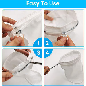 Weland 5.3 "ที่กรองชาขนาดใหญ่แบบ<span class=keywords><strong>ไทย</strong></span>ที่กรองผ้าแบบตาข่ายละเอียดพิเศษพร้อมที่จับสแตนเลสสตี<span class=keywords><strong>ล</strong></span>ใช้ซ้ำได้ทำความสะอาดง่าย - Product Image 3