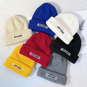 Unisex Winter Knitted Beanie Hat With Pins & O-Ring - Vintage Distressed Hole Design, Stretch Cuffed Skull Cap