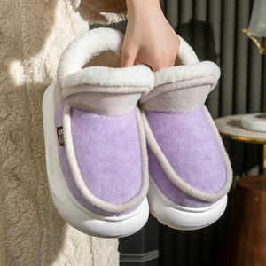 Nuevas Pantuflas de Invierno para Mujer, Diseño de Moda, Antideslizantes, Acolchadas de Algodón, con Suela Gruesa, para Interiores, para Parejas - Product Image 5