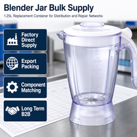 Récipient de remplacement en plastique pour blender Dragon 1,25 L, pièces détachées pour blender, pour approvisionnement en gros en usine