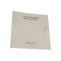 Carte de présentation de bijoux pliable avec dorure à chaud, carte en papier pour boucles d'oreilles et colliers, carte d'emballage de bijoux personnalisée imprimée