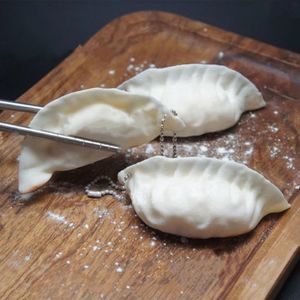 2026 <b>Squishy</b> Dumpling Soft Pendant Simulation Dumpling Squeeze Toys Fidget Toy Soft Squeeze Food Pendant Bag Charm Sensory Toy - Product Image 6