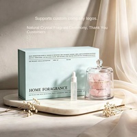 Diffuseur d'arômes en pierre de cristal, coffret cadeau, design cloche dorée, idéal pour le bureau et la maison, luxe discret haut de gamme