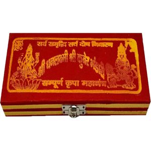 PARIJAT HANDICRAFT Diwali Puja Set Sri Dhan Laxmi-Kuber Bhandari Yantra Laiton 4 pièces pour Pujas de vacances et cadeaux - Product Image 6