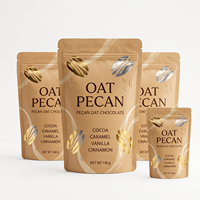 Sachet Doypack Premium en Kraft avec Fermeture Zip, sans BPA, pour Chocolat au Lait et Caramel, avec Soufflet Latéral, pour Emballage de Bonbons