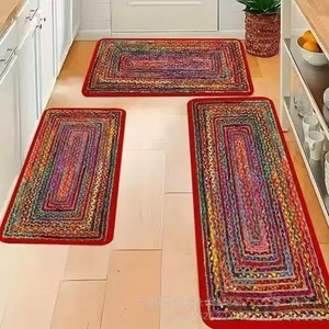 Tapis de sol de cuisine tissé antidérapant, résistant aux taches, absorbant, 70,87 pouces/180 cm, 23,62 pouces/60 cm, 31,50 pouces/80 cm, design moderne et simple - Product Image 3
