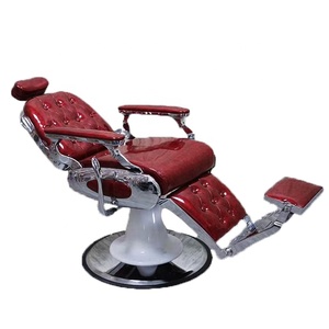 Hombres vintage silla de <span class=keywords><strong>barbero</strong></span> <span class=keywords><strong>rojo</strong></span> - Product Image 5