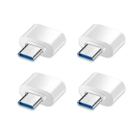 Adaptor Konektor Micro USB C Male ke USB Female Tipe C OTG untuk Smartphone, Keyboard, Mouse, dan Kontroler Game
