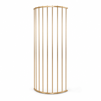 Support de toile de fond de mariage en fer de style nouveau et pièce décorative pour zone d'accueil avec écran en fer courbé BR-BJ0074
