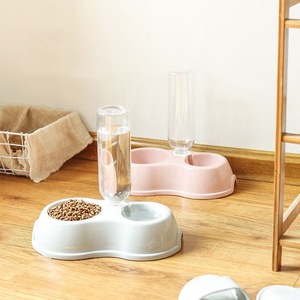 Automatic Water Dispenser For <b>Cat</b> Dog Double Bowl Pet <b>Feeder</b> With Gravity Feeding System - Product Image 3