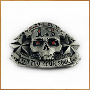 หัวเข็มขัดรูปหัวกะโหลกยอดนิยมสำหรับผู้หญิง พร้อมลูกเต๋าและเลขนำ<span class=keywords><strong>โชค</strong></span> <span class=keywords><strong>13</strong></span> - Product Image 3