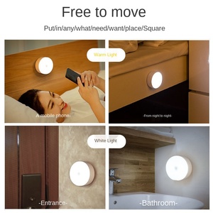 Wholesale <b>Motion</b> <b>Sensor</b> <b>Light</b> <b>Led</b> USB NightLights Rechargeable Lamp for Bedroom Staircase Hallway Cupboard Lighting - Product Image 2