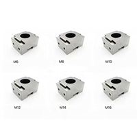 Élément de serrage à coin modulaire de précision à mâchoires lisses M6 M8 M10 M12, pour étau MINI OK, serrages à coin modulaires de précision simples
