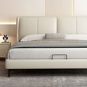 Letto Matrimoniale Moderno di Lusso con Contenitore Morbido Imbottito per Camera da Letto Padronale - Product Image 4