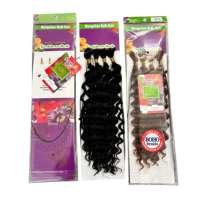 4x Perruques bouclées Deep Wave de 20 pouces, 100g, pour tresses au crochet style Boho Goddess, extensions de cheveux synthétiques en vrac résistantes à la chaleur