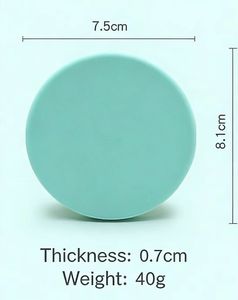 <span class=keywords><strong>Miroir</strong></span> de maquillage compact en silicone portable avec logo personnalisé |   Cadeau de voyage pour femmes et filles - Product Image 2