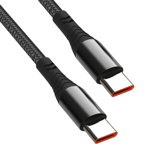 Đen 1.2m 2M <span class=keywords><strong>USB</strong></span> C Cáp 100W để <span class=keywords><strong>USB</strong></span>-C sạc cáp được xây dựng trong LCD hiển thị kỹ thuật số 20V 5A Loại-C Cáp - Product Image 4