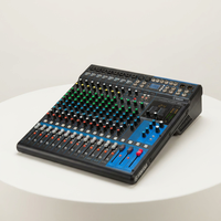 Console audio numérique professionnelle 16 canaux avec effets personnalisés en métal, nouveau modèle, connectivité USB, éclairage vidéo