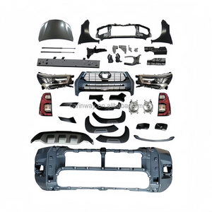 Nuevo Kit de carrocería de <span class=keywords><strong>Vigo</strong></span> 2004-2008 actualización a 2020 Rocco Kit de carrocería parachoques delantero lámpara de cabeza rejilla de elevación facial para Hilux <span class=keywords><strong>Vigo</strong></span> - Product Image 1