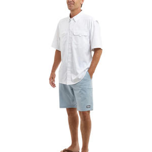 Chemise de pêche à boutons en jersey SPF 50, design personnalisé, avec règle de mesure intégrée, modèle Pocket Red Fish Camet Pocket Bali 1/4 zip, séchage rapide - Product Image 4