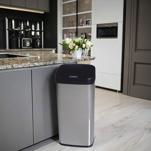 <span class=keywords><strong>Cubo</strong></span> de <span class=keywords><strong>basura</strong></span> automático con sensor de 40 <span class=keywords><strong>litros</strong></span> (10.5 galones), el más vendido, con superficie de espejo. - Product Image 6