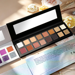 Fard à paupières de qualité supérieure avec logo personnalisé, haute pigmentation, maquillage glamour, 22 mm carré, 16 couleurs, mat, scintillant, pailleté - Product Image 3