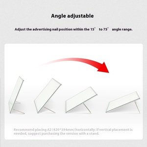 Moderno LED pubblicità scatola di luce per il latte negozio di tè luminoso verticale <span class=keywords><strong>Display</strong></span> Menu Rack listino prezzi Snack tavolo ordine Bar - Product Image 6