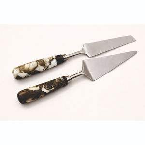 Juego de Cubiertos Elegantes de Acero Inoxidable con Mango de Madera y Cabeza Dorada para Postres, Ideal para Reuniones Familiares, Recepciones de Invitados, Fiestas y Buffets - Product Image 5