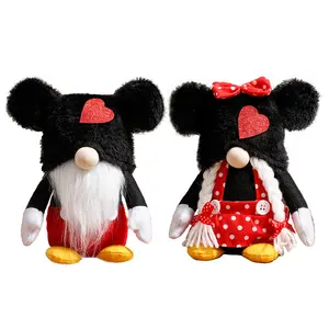 Malaikat GNOME mewah Valentine Gonks Micky Mouse boneka hadiah Festival ornamen Selamat Natal perlengkapan dekorasi