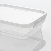 Contenants de préparation de repas Kingstar 16 oz en PP transparent avec couvercles à fermeture à pression, empilables pour la préparation de repas en vrac hebdomadaire