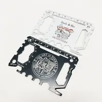 Free Sample Stainless Steel Multi Tool Camping Survival Credit Card Size Pocket Tool