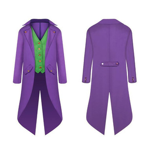 Kids Formal Ringmaster Tailcoat Halloween Costume Boys Jacket Vest Gold Buttons Steampunk Cosplay Party <strong>Dress</strong> Role Play Suits - Product Image 5