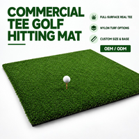 Tapis de frappe pour simulateur de golf haut de gamme en nylon, pour clubs et académies intérieurs