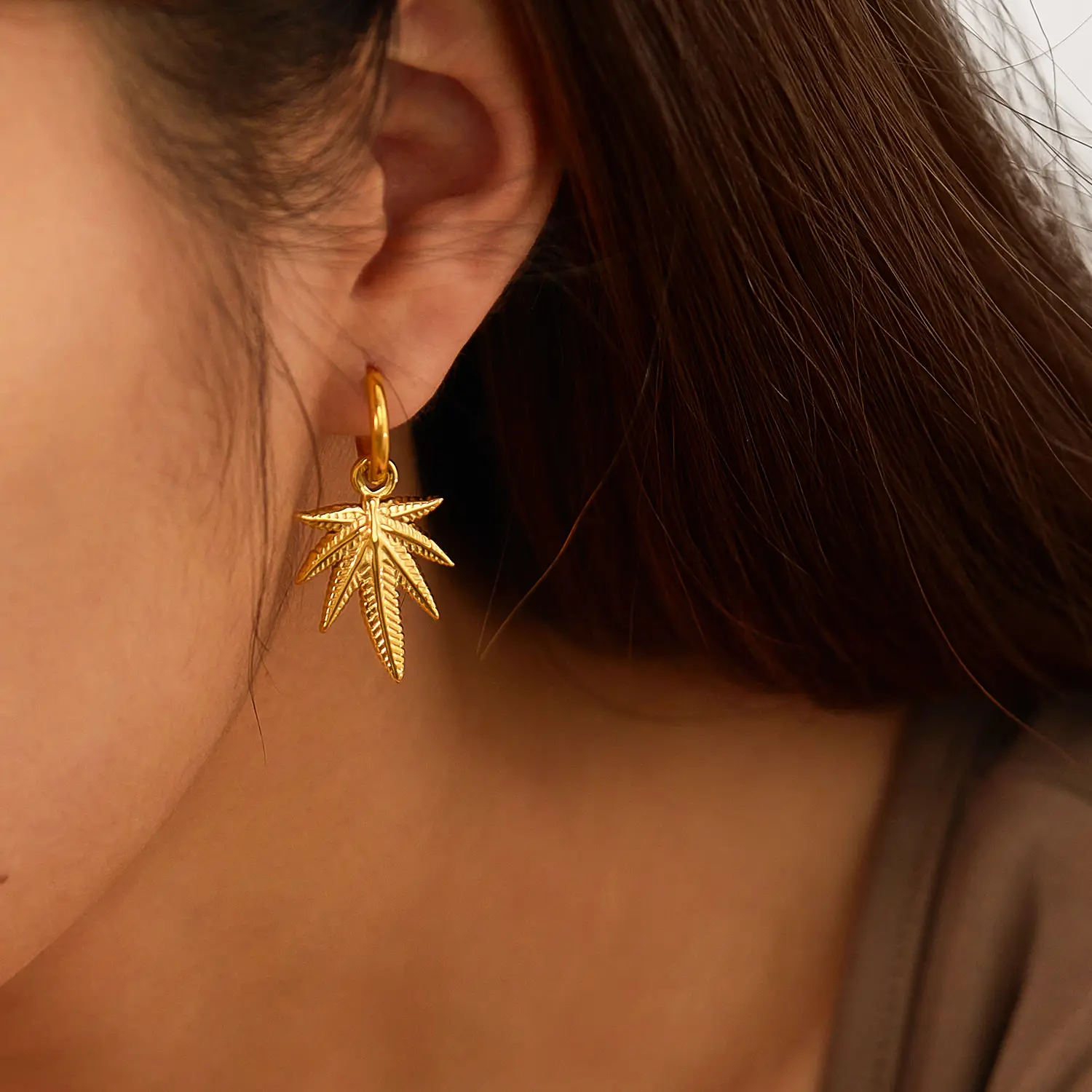 אוסף עגילי OPK אופנה אור יוקרה פשוט נירוסטה קסם עגילי תכשיטים מתנות לנשים