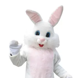 Hola easter bunny mascot costume/adult rabbit mascot costume/costume