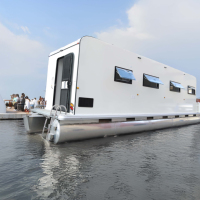 Clinique Médicale Mobile Flottante Préfabriquée en Acier Moderne avec Structure en Aluminium pour Applications Hospitalières