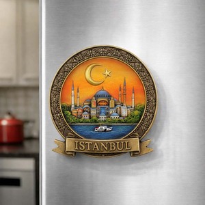Magnete per Frigorifero 3D in Resina del Mar <span class=keywords><strong>di</strong></span> Corinto, <span class=keywords><strong>Istanbul</strong></span>, Turchia, Souvenir Decorativo Artigianale - Product Image 4